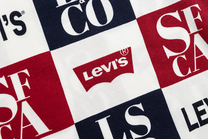 Levi's Boys Checkered Print Cotton Multi-Color T-Shirt (Toddler)