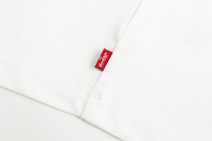 Levi's Girls Sugar Swizzle Cotton White T-Shirt (Big Kids)