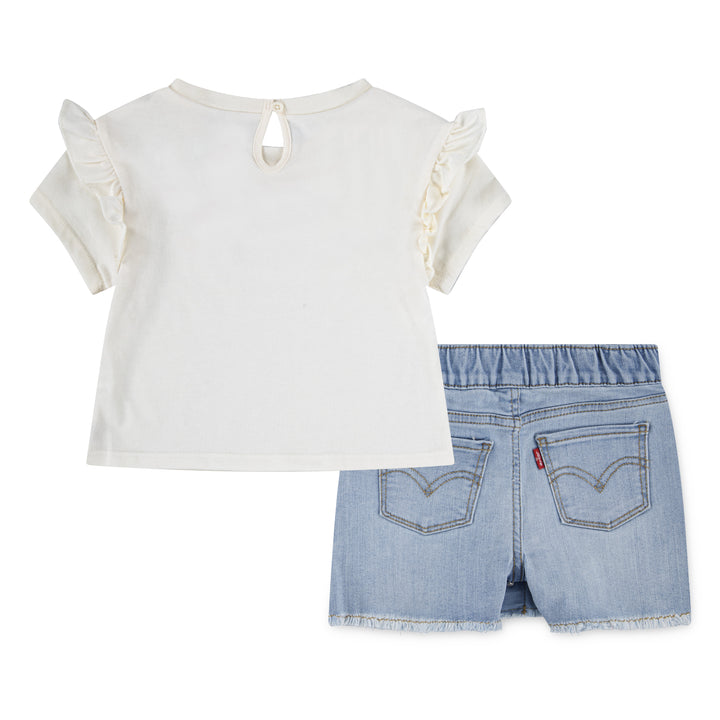 Levi's Girls Tee & Denim Skort Set (Toddlers)