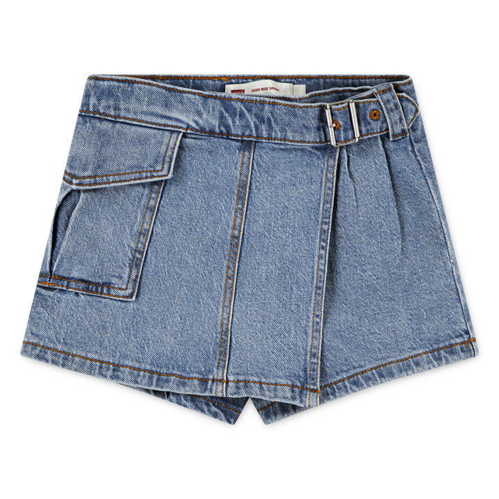 Levi's Girls Flower Child Denim Cargo Skort (Little Kids)