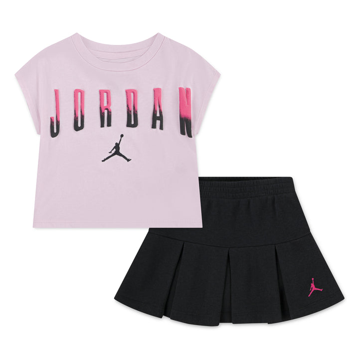 Jordan Girls 2-Piece T-Shirt & Pleated Skirt Set (Toddler)