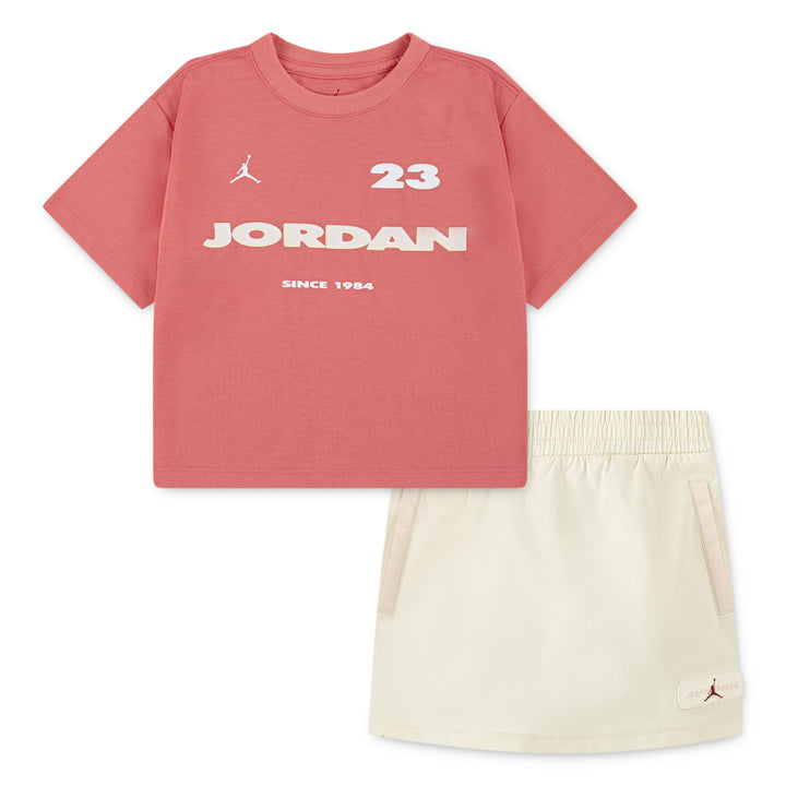 Jordan Girls 2-Piece Crafted Utility T-Shirt & Skort Set (Little Kids)
