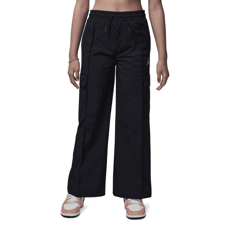 Jordan Girls Double Cargo Woven Black (Big Kids)