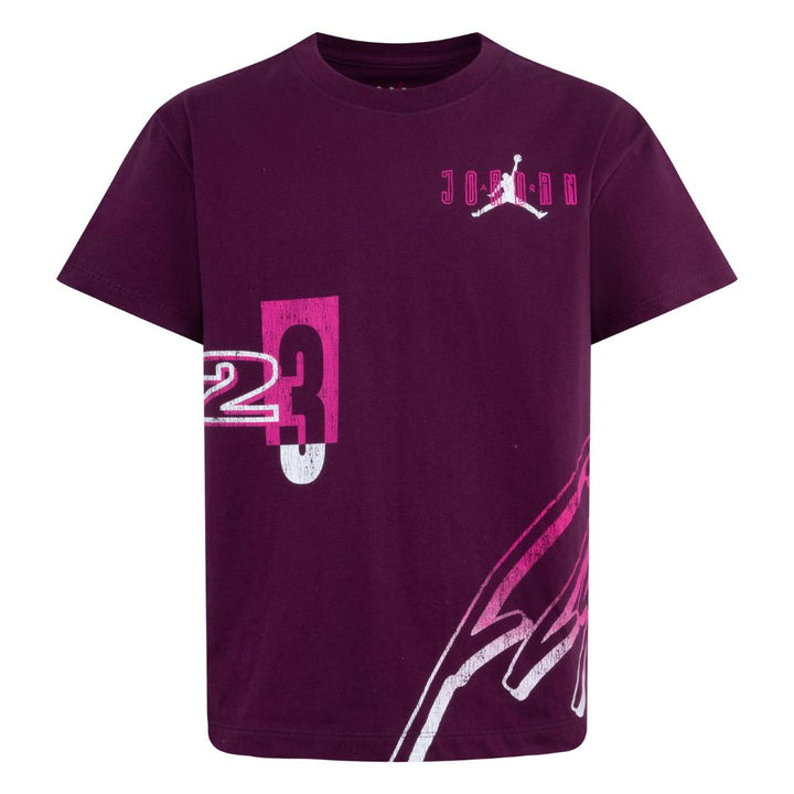 Jordan Girls 23 Spot Up Shooter Purple T-Shirt (Big Kids)