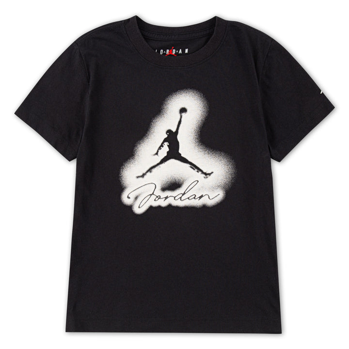 Jordan Boys MVP Airbrushed Black T-Shirt (Little Kids)