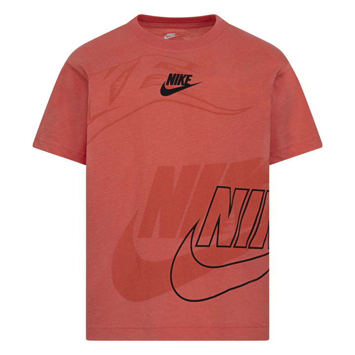 Nike Boys On The Move Orange T-Shirt (Little Kids)