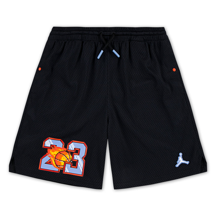 Jordan Boys Customized Air 23 Flame Black Shorts (Little Kids)