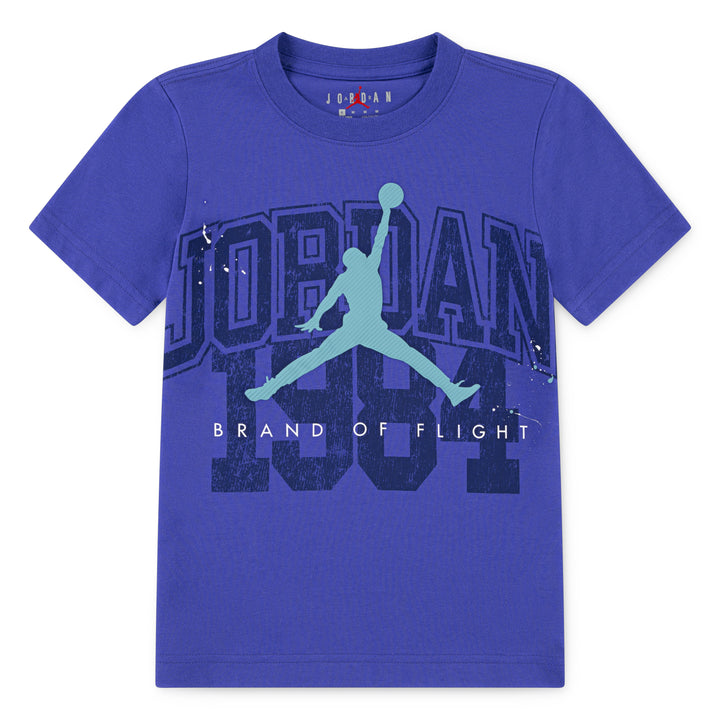Jordan Boys Throwback Athletic Purple T-Shirt (Little Kids)