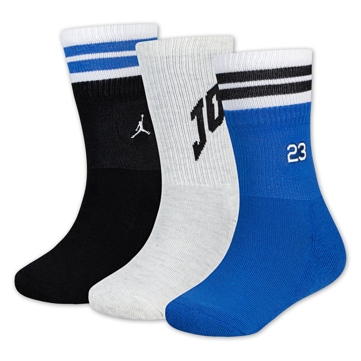 Jordan Boys 3-Pack MJ MVP Crew Socks (Big Kids)