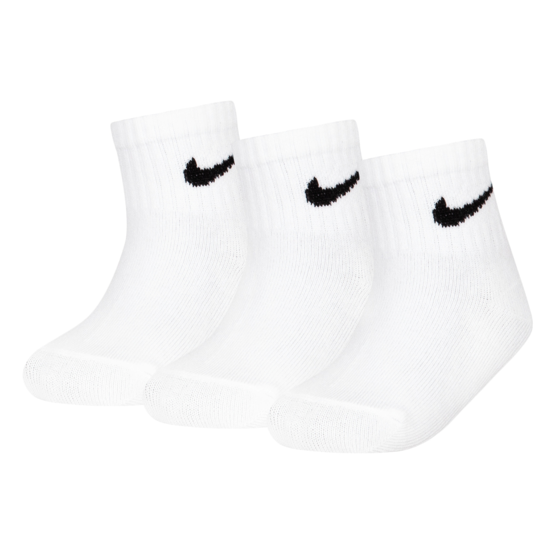 Nike 3-Pack Core Swoosh Non-Slip Grip Ankle Socks (Infant)