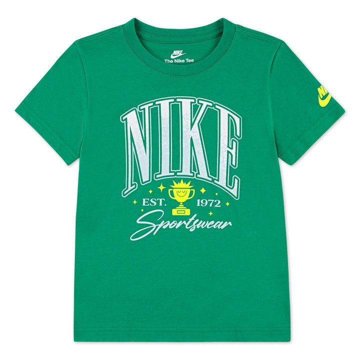 Nike Boys Ace Arch Green T-Shirt (Little Kids)