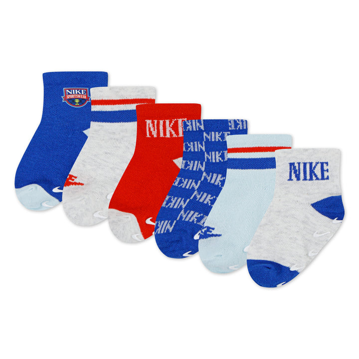 Nike 6-Pack Ace Your Game Non-Slip Grip Ankle Socks (Infant)