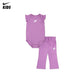 Nike Girls 2-Piece Paperbag Waist Bodysuit & Pants Set (Newborn)