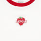 Levi's Original Girls Ribbed Essential T-Shirt (Big Kids)