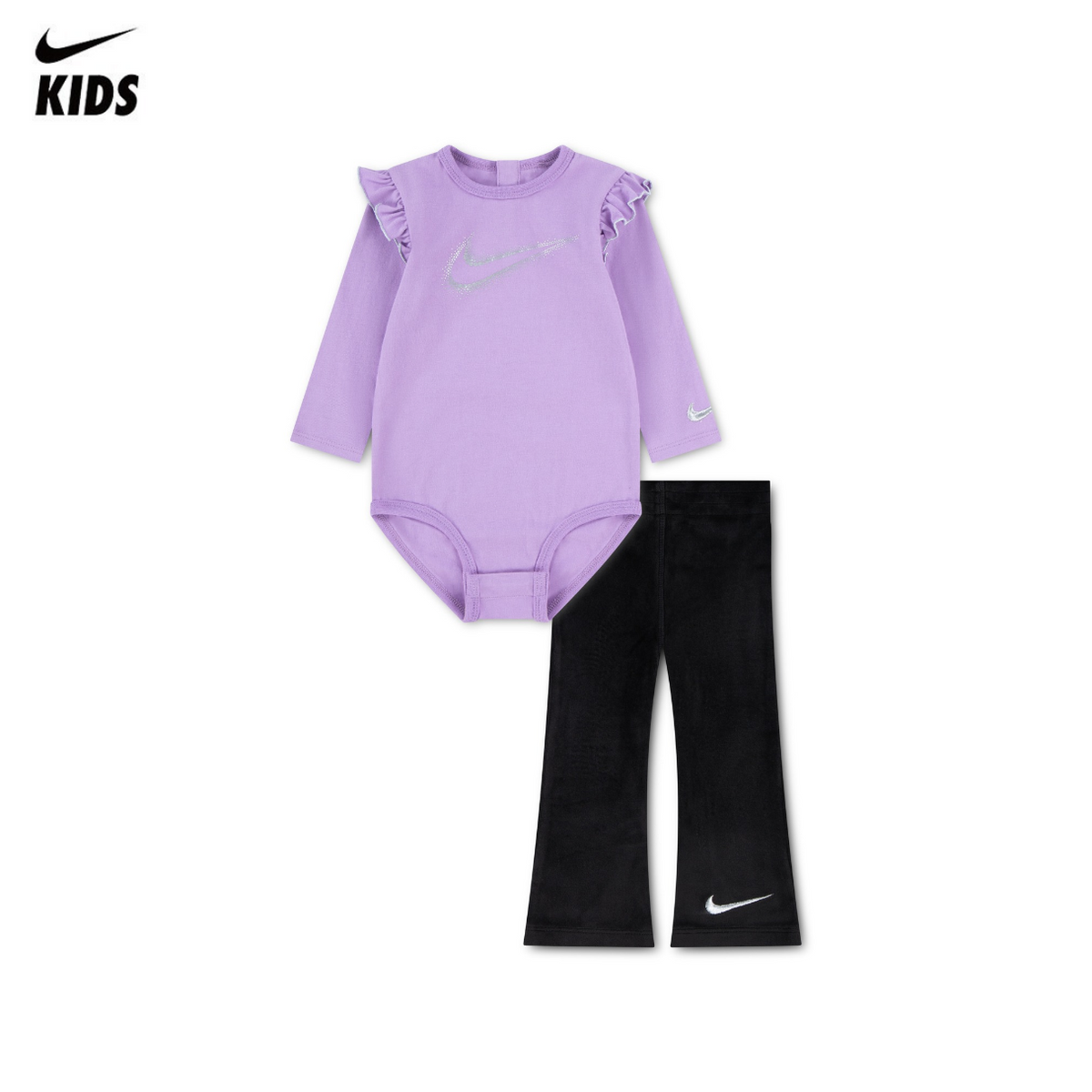 Nike Girls Swoosh Sparkle 2-Piece Set (Infant)