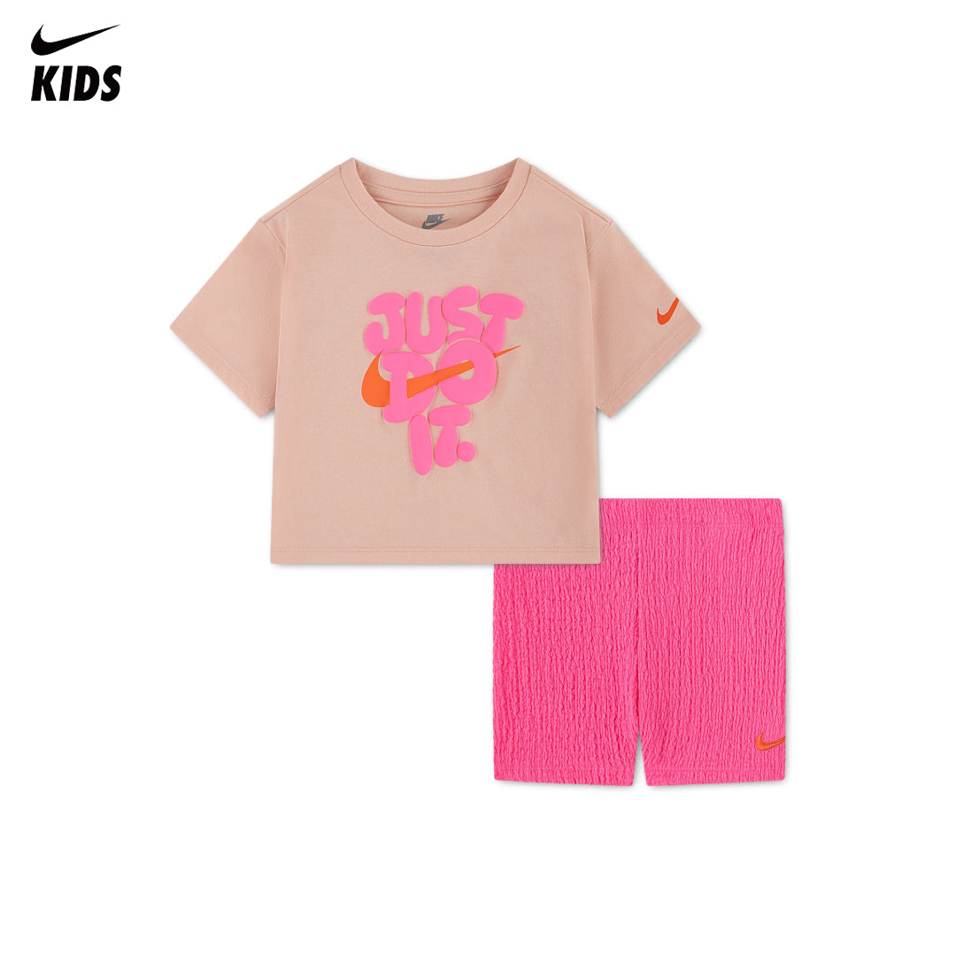 Nike Girls 2-Piece Bold Play T-Shirt & Bike Shorts Set (Toddler)