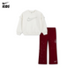 Nike Girls Swoosh Sparkle Top & Bottom Set (Toddler)