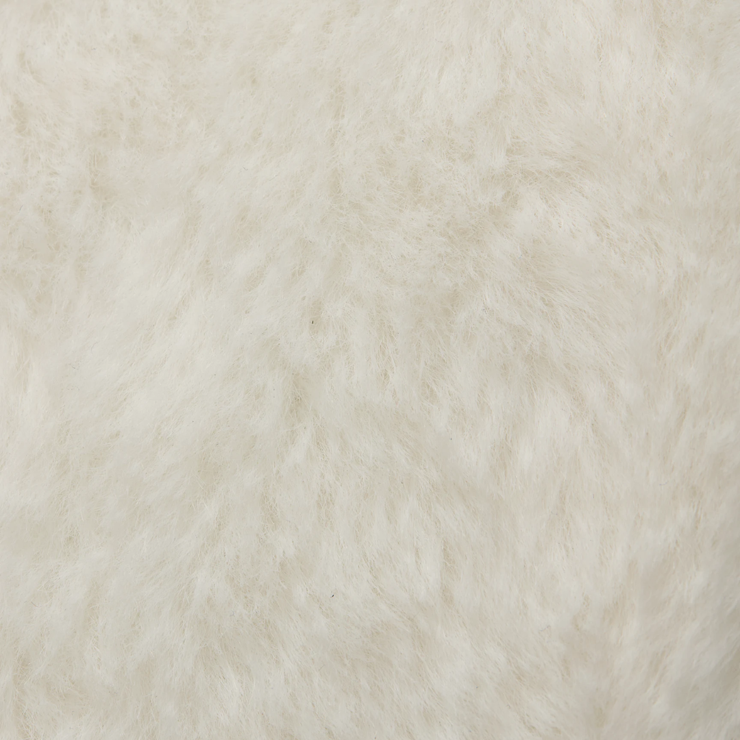 Jordan  Girls Faux Fur Mini White School Backpack