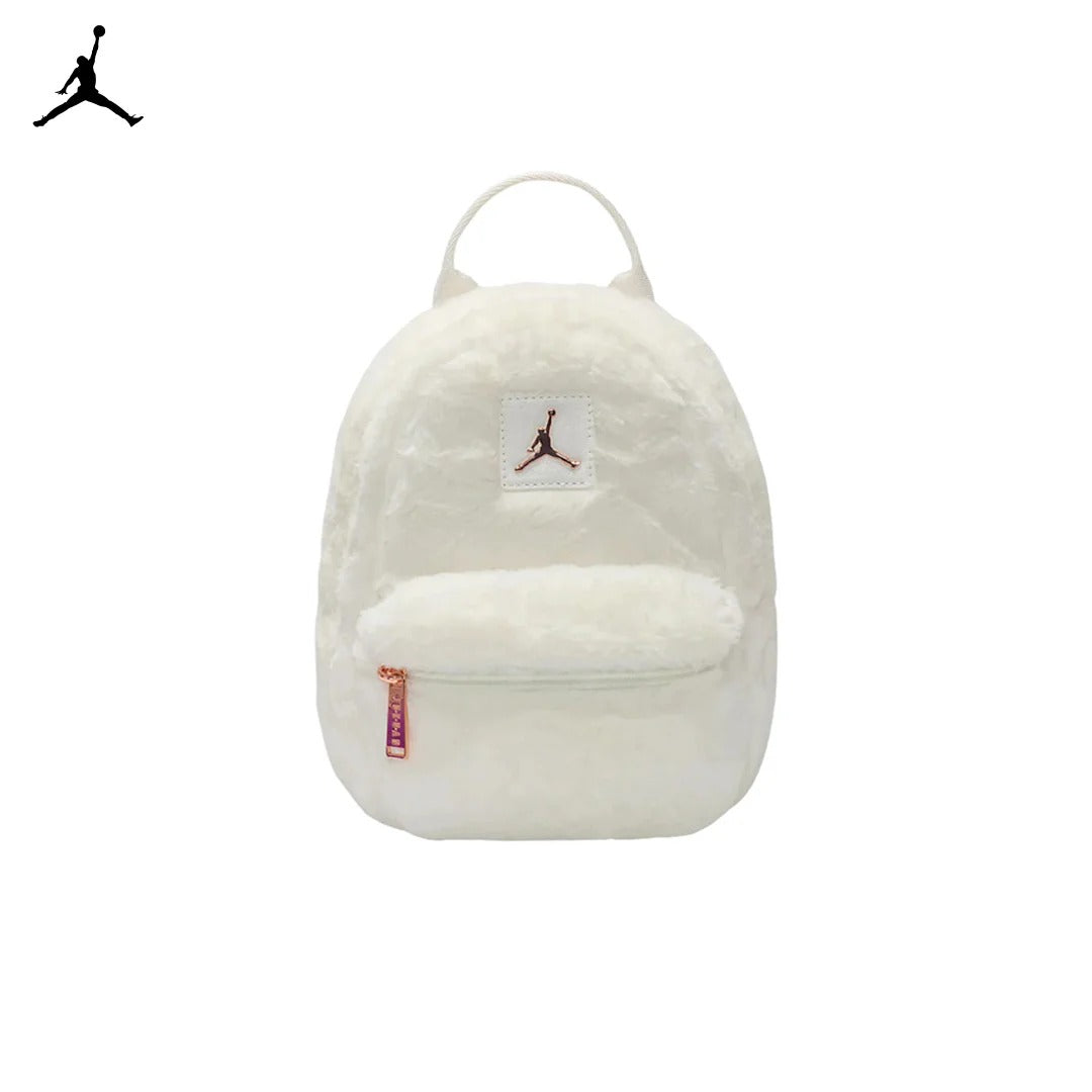 Jordan Girls Faux Fur Mini School Backpack