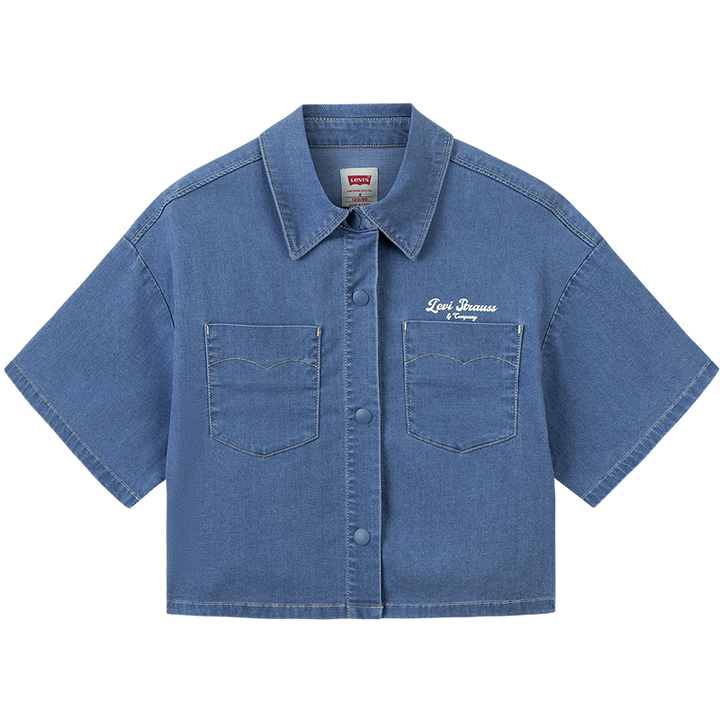 Levi's Loose Denim Shirt (Little Kids)