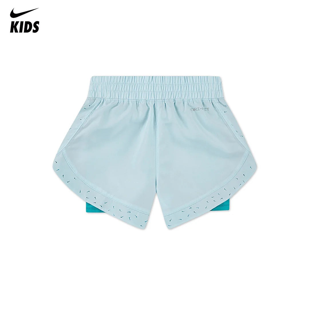 Nike Girls Sunny Swoosh Dri-Fit Shorts (Little Kids)