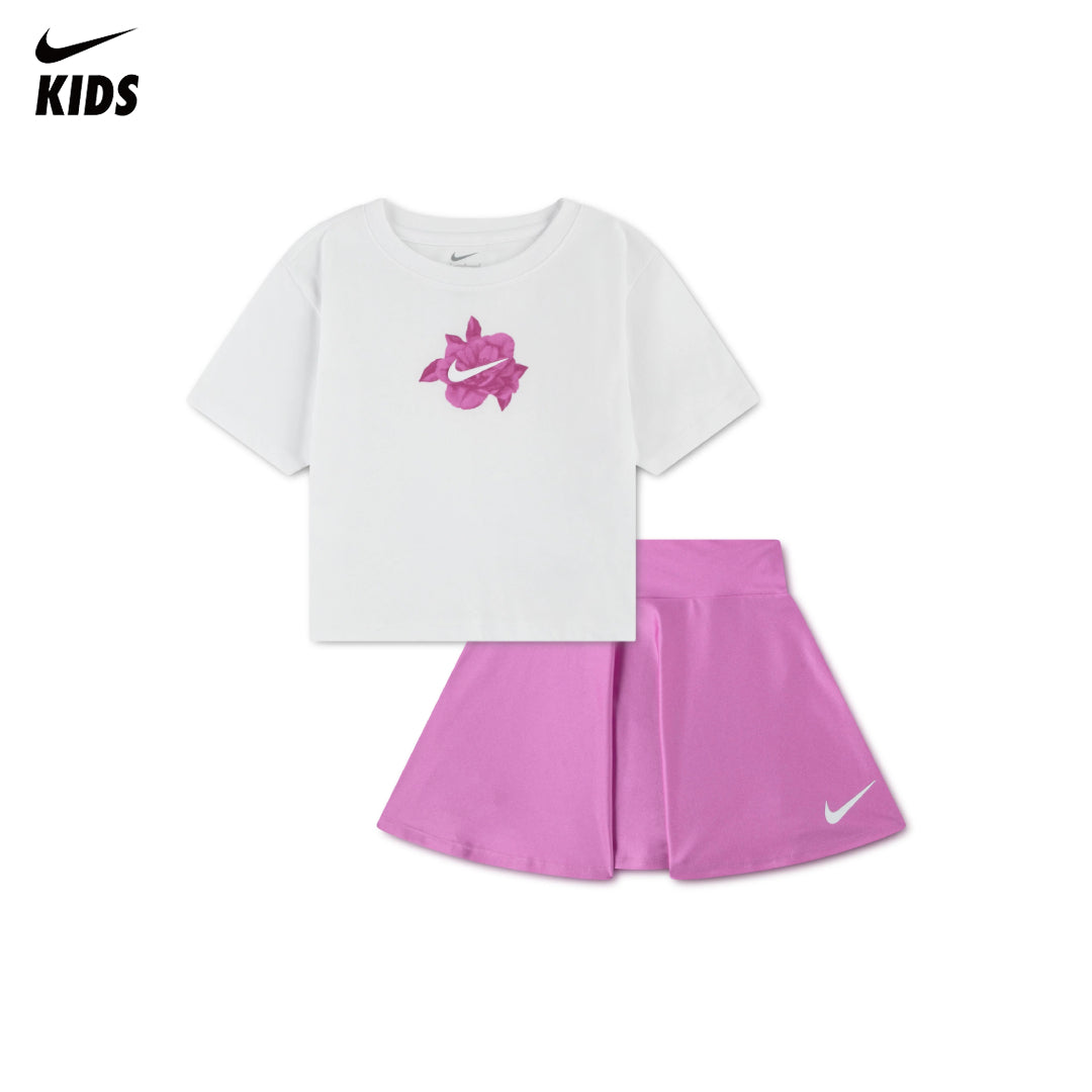 Nike Girls 2-Piece Move With Nature Shine T-Shirt & Skort Set (Little Kids)