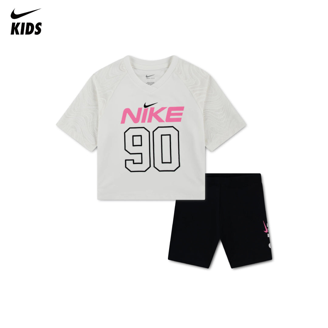 Nike Girls 2-Piece Easy Breezy T-Shirt & Bike Shorts Set (Little Kids)