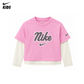 Nike Girls Juxta 2-Fer T-shirt (Toddler)