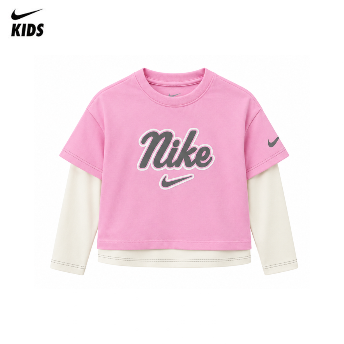 Nike Girls Juxta 2-Fer T-shirt (Toddler)