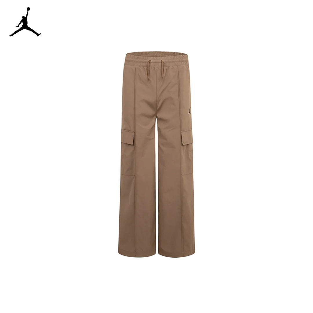 Jordan Girls Double Cargo Woven Brown Pants (Big Kids)