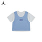 Jordan Girls Training Camp Mesh Overlay T-Shirt (Big Kids)