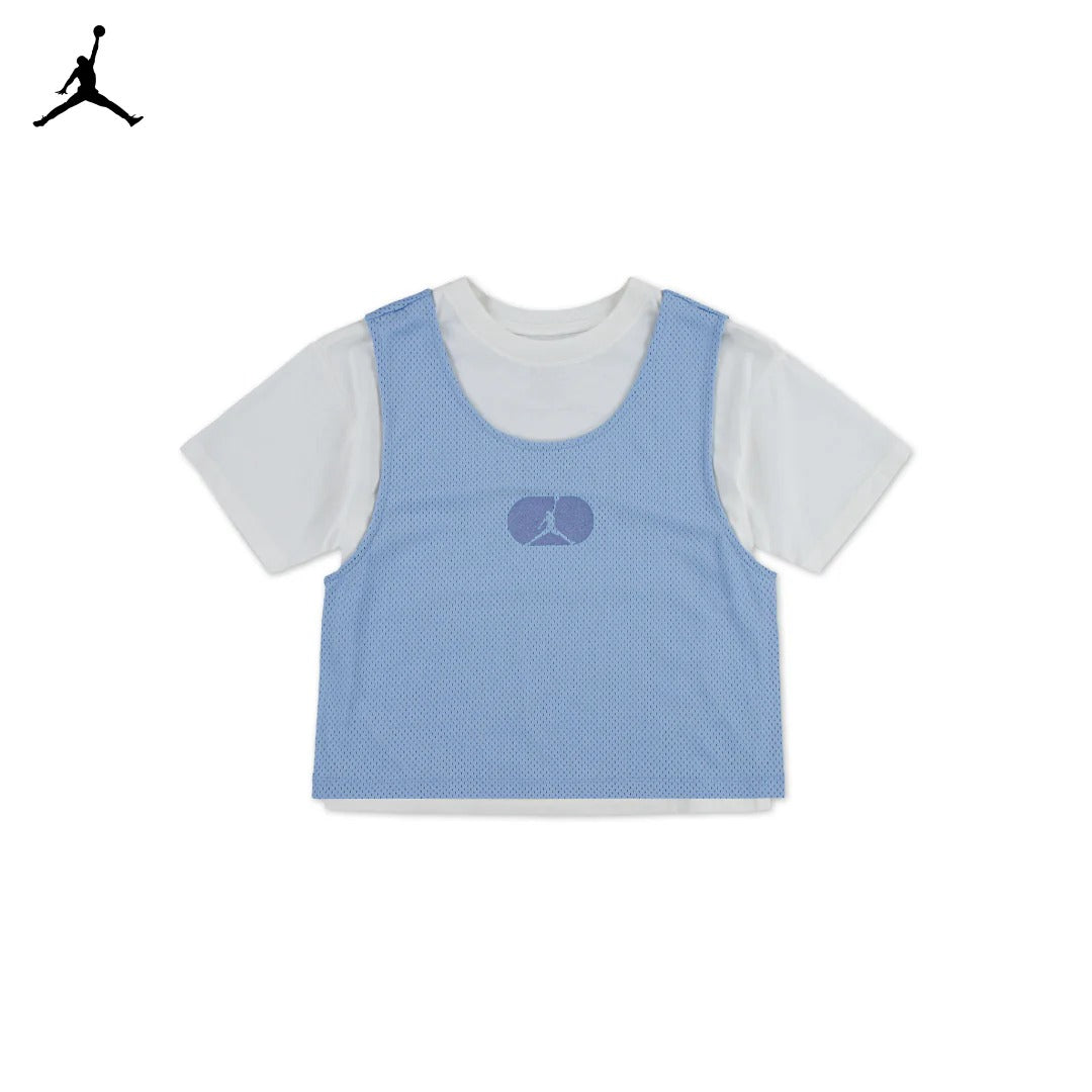Jordan Girls Training Camp Mesh Overlay T-Shirt (Big Kids)