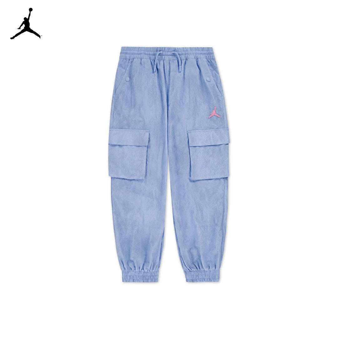 Jordan Girls Blue Jeans & Bling Woven Pants (Big Kids)