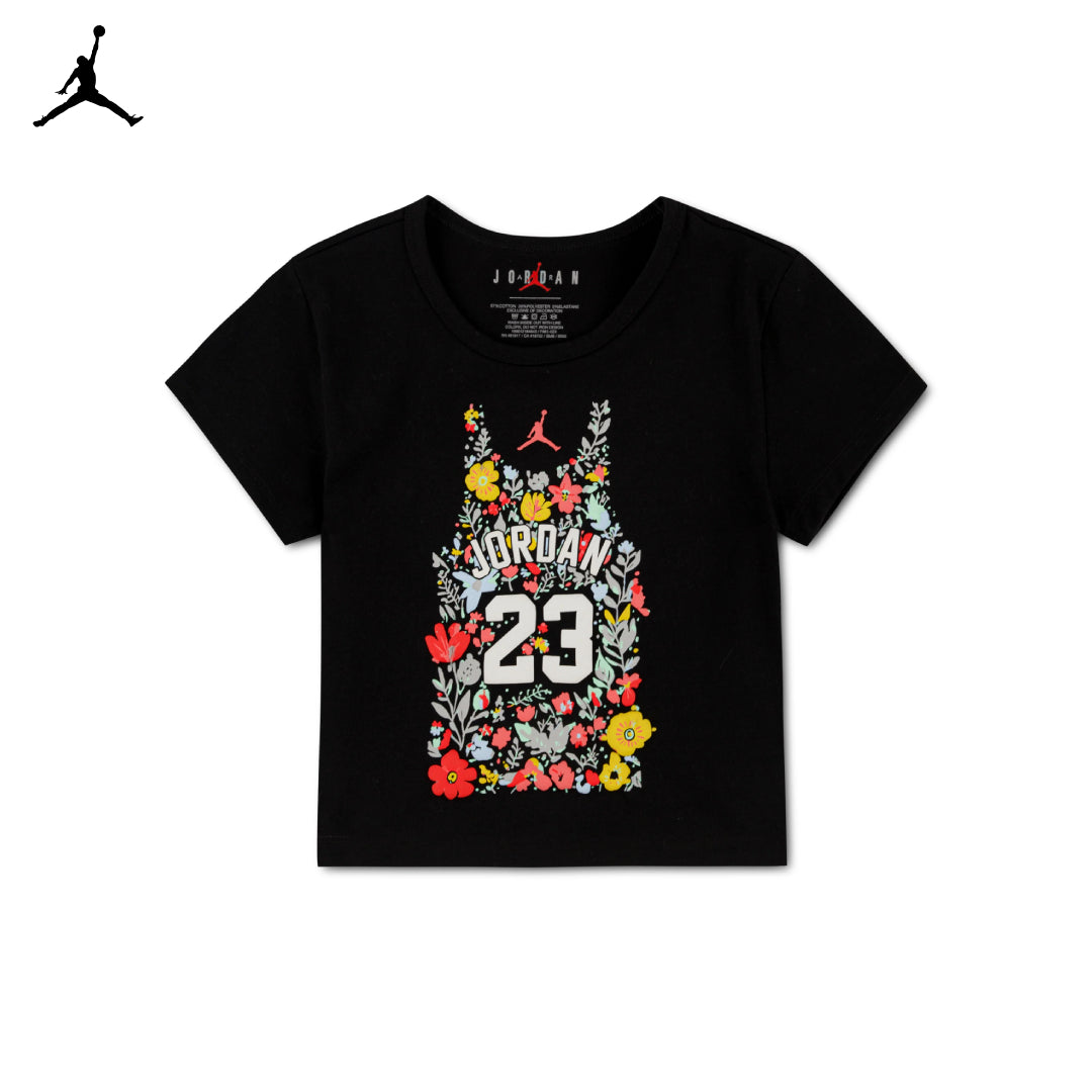 Jordan Girls Floral Jersey T-Shirt (Big Kids)
