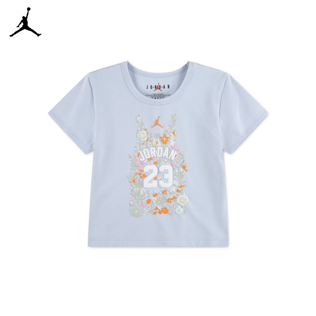 Jordan Girls Floral Jersey T-Shirt (Big Kids)