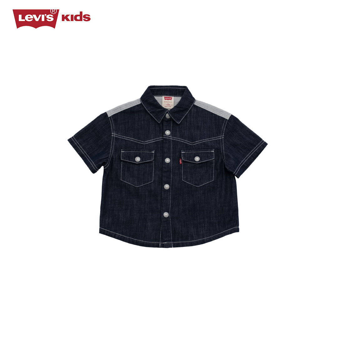 Levi's Original Boys Short Sleeve Denim Shirt (Little Kids)