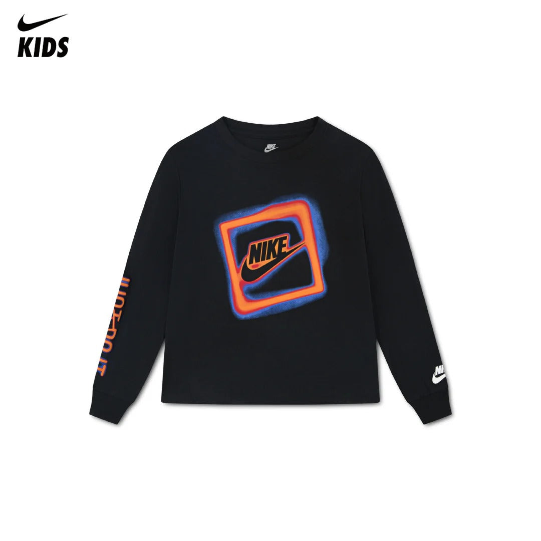Nike Boys Neon Box Futura Long Sleeve T-Shirt (Little Kids)