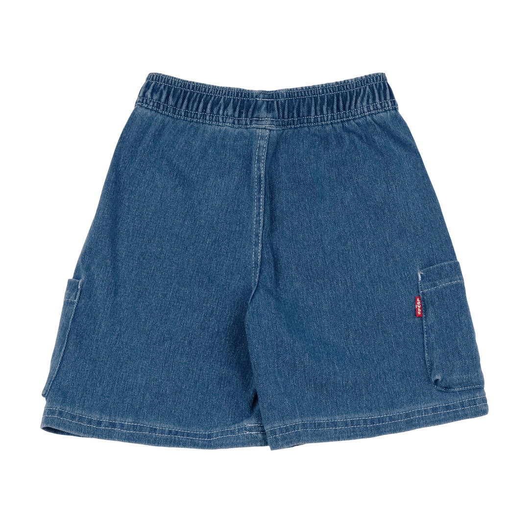 Levi's Boys Denim Washed Loose Cargo Shorts (Big Kids)