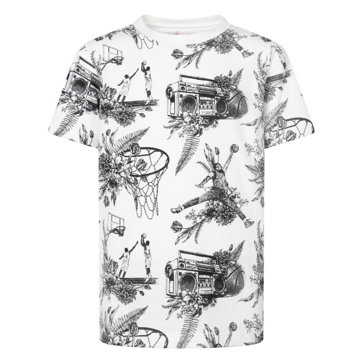 Jordan Boys Sports Sketch White T-Shirt (Little Kids)