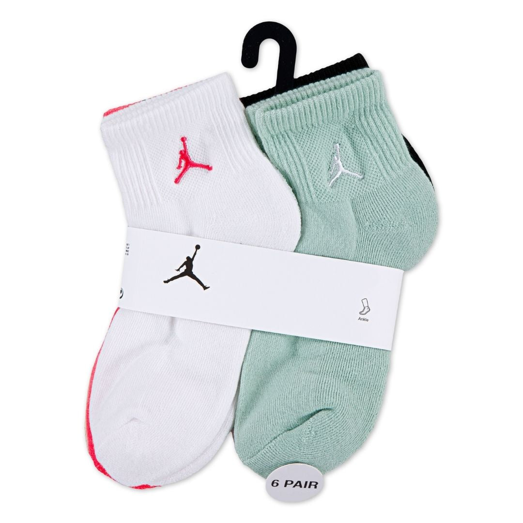 Jordan 6-Pack Everyday Essential  Ankle Socks (Newborn)