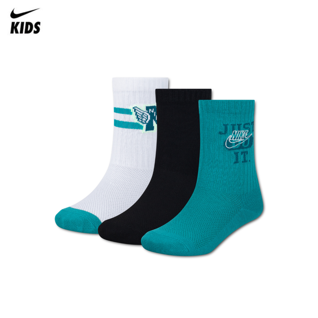 Nike 3-Pack Multisport Crew Socks (Little Kids)