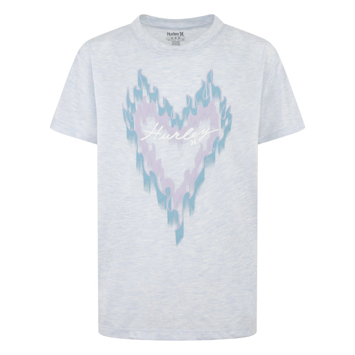 Hurley Girls Heart Fire T-Shirt (Big Kids)