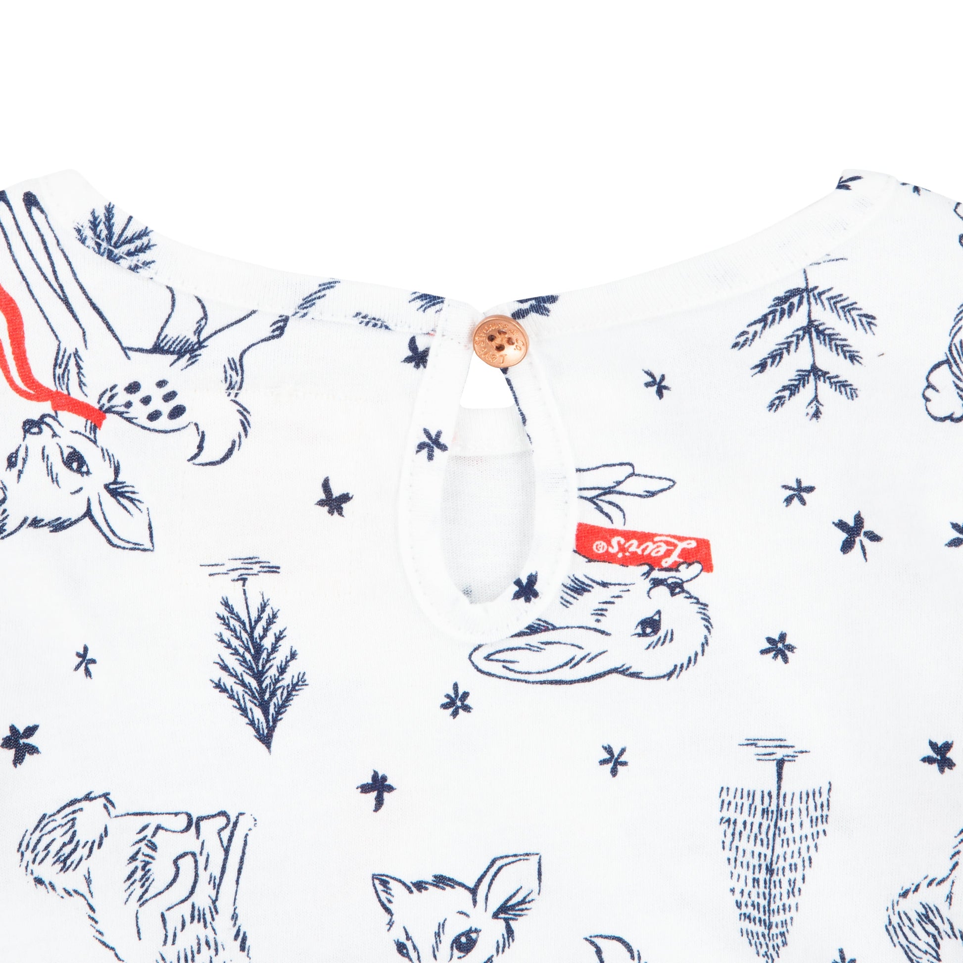 Levi's Girls 2-Piece Long Sleeve Top & Skirtall (Infant)