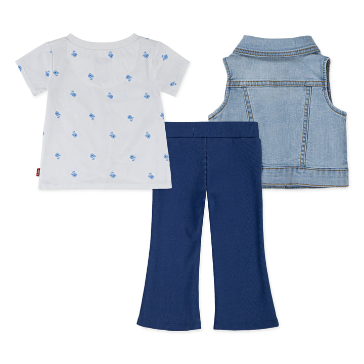 Levi's Girls 3-Piece T-Shirts, Vest & Leggings Set (Infant)