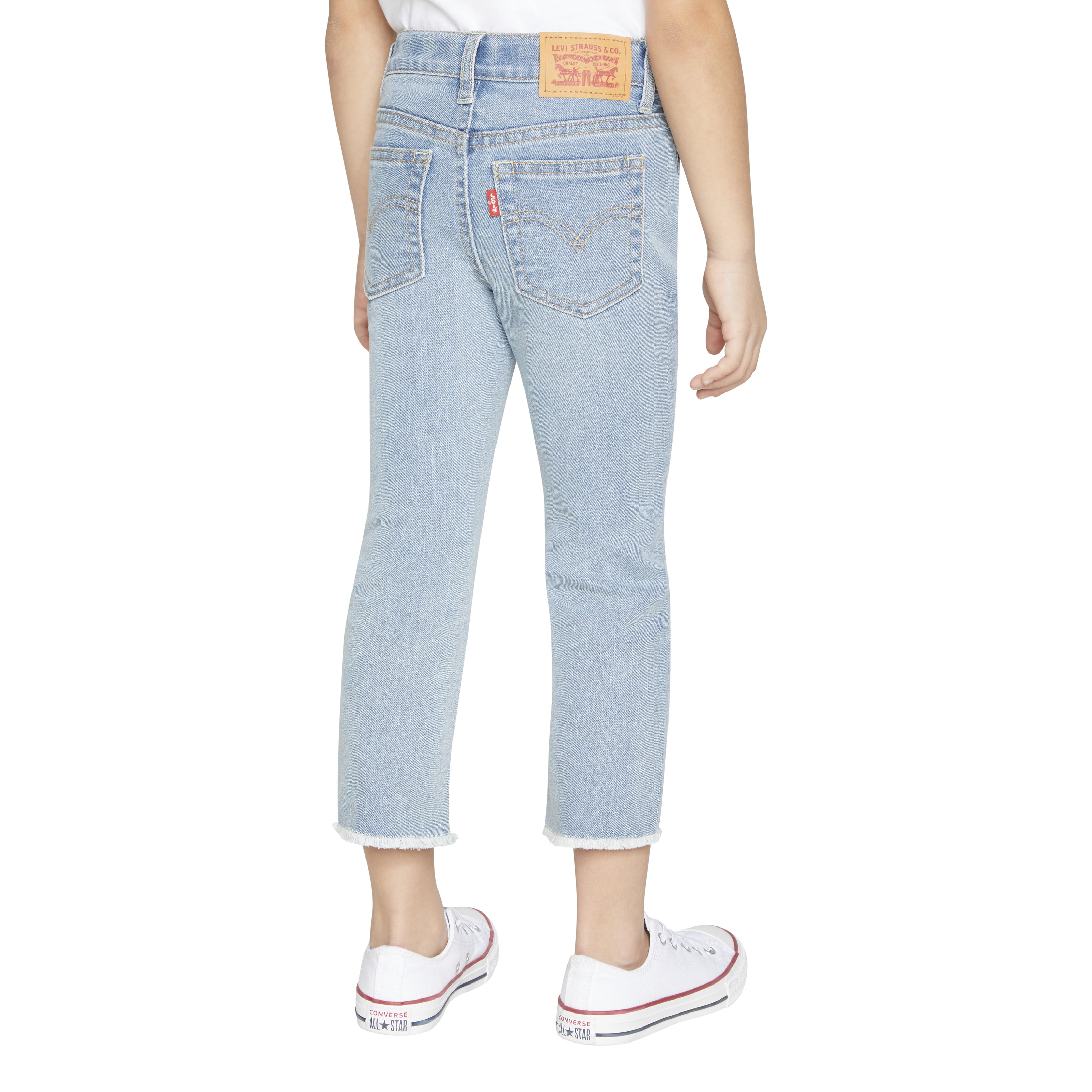Levi's Girls High Rise Ankle Straight Denim Jeans (Little Kids)