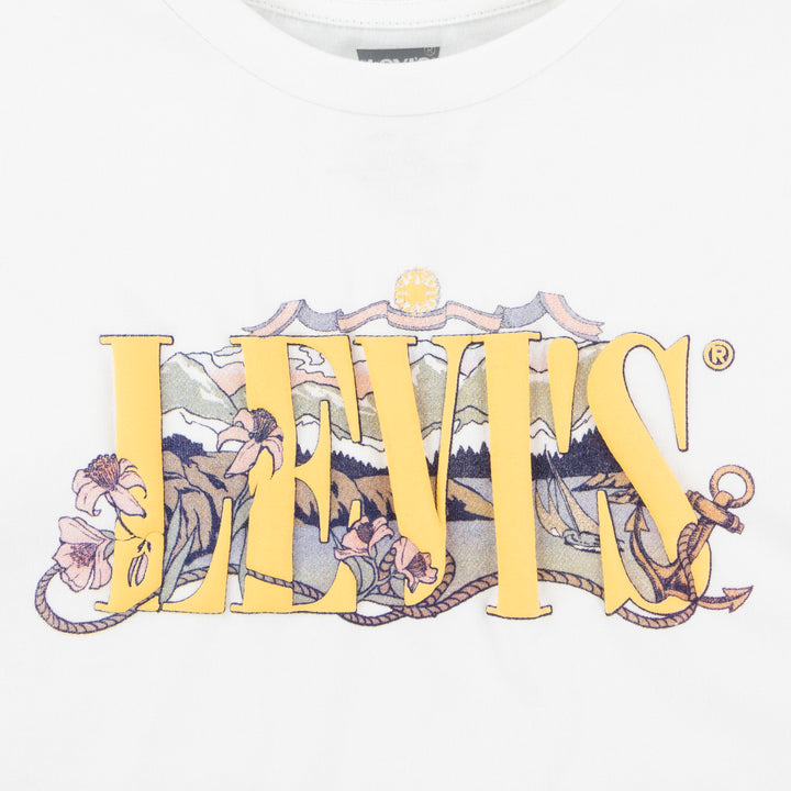 Levi's Girls Lake White T-Shirt (Big Kids)