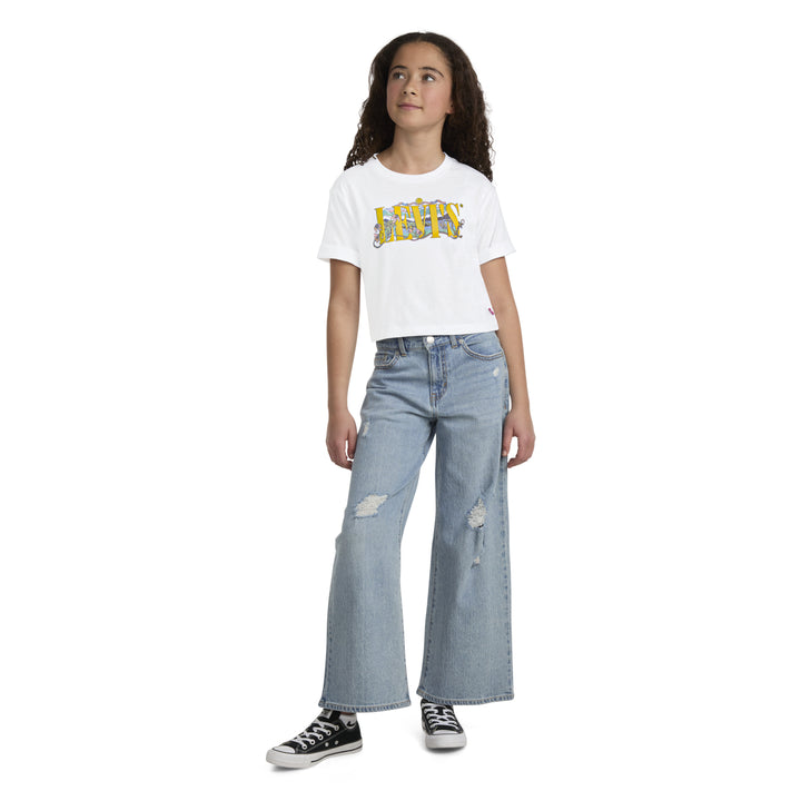 Levi's Girls Lake White T-Shirt (Big Kids)