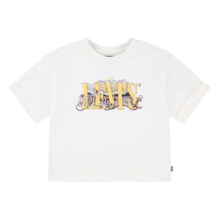 Levi's Girls Lake White T-Shirt (Big Kids)