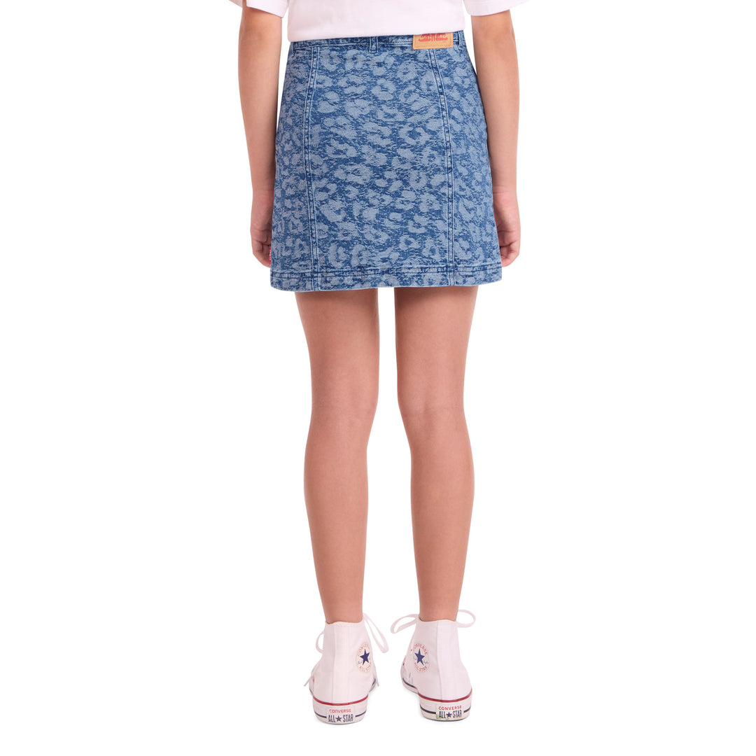 Levi's Girls Jacquard Button Front Skirt (Big Kids)