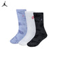 Jordan Girls 3-Pack Jeans & Bling Crew Socks (Big Kids)